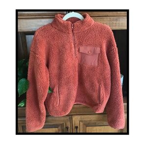 MARIKA SHERPA 1/4 zip pullover NEW WITH TAGS GREAT COLOR